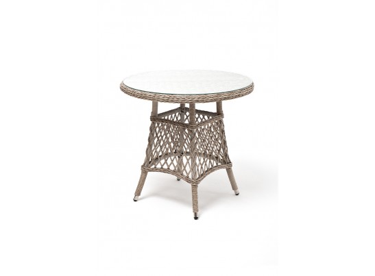 "Эспрессо–80 L" обеденная группа плетеная, цвет бежевый в Кургане