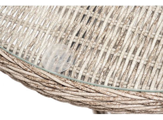 "Эспрессо–80 L" обеденная группа плетеная, цвет бежевый в Кургане