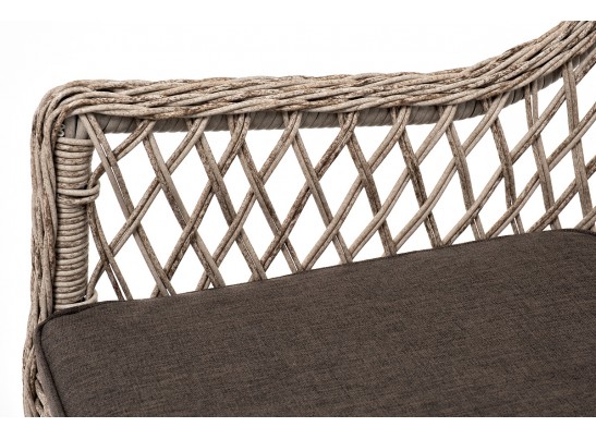 "Эспрессо–80 L" обеденная группа плетеная, цвет бежевый в Кургане