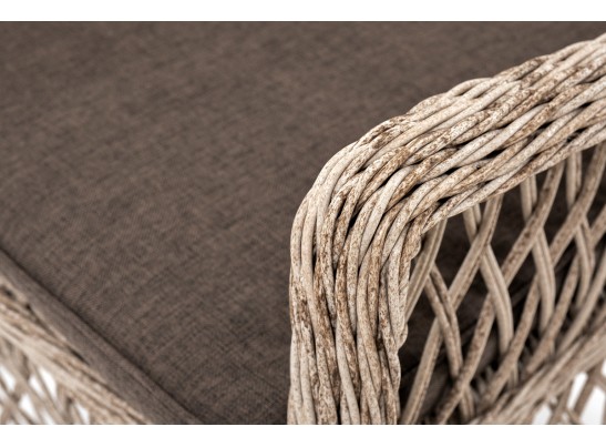 "Эспрессо–80 L" обеденная группа плетеная, цвет бежевый в Кургане