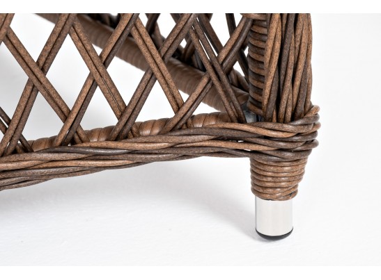 "Эспрессо–80 L" обеденная группа плетеная, цвет графит в Кургане