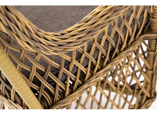 "Эспрессо–80 L" обеденная группа плетеная, цвет соломенный в Кургане