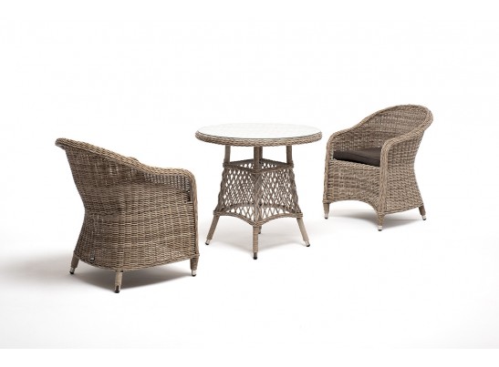 "Эспрессо–80 R" обеденная группа плетеная, цвет бежевый в Кургане