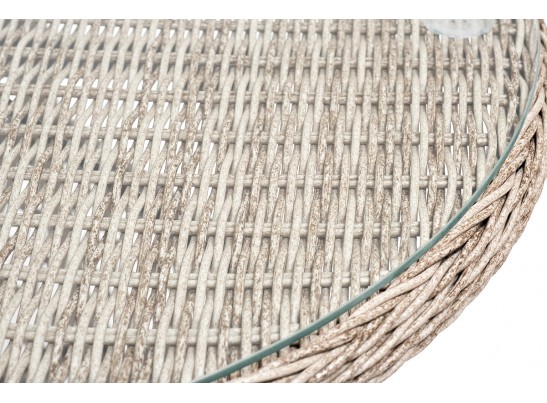 "Эспрессо–80 R" обеденная группа плетеная, цвет бежевый в Кургане