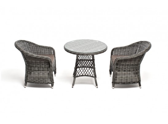 "Эспрессо–80 R" обеденная группа плетеная, цвет графит в Кургане