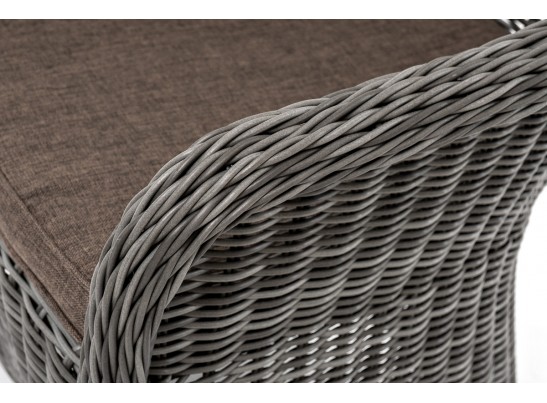 "Эспрессо–80 R" обеденная группа плетеная, цвет графит в Кургане