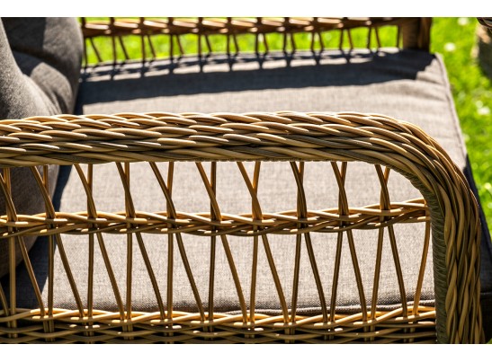 "Эспрессо–150 C" обеденная группа плетеная, цвет соломенный в Кургане