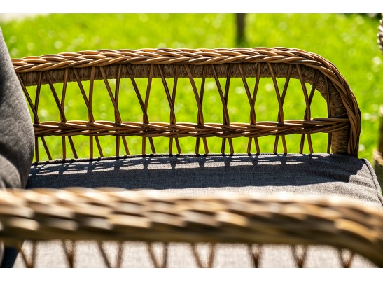 "Эспрессо–150 C" обеденная группа плетеная, цвет соломенный в Кургане