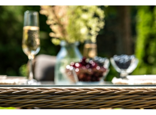 "Эспрессо–150 C" обеденная группа плетеная, цвет соломенный в Кургане