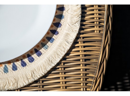 "Эспрессо–150 C" обеденная группа плетеная, цвет соломенный в Кургане