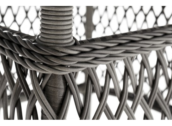 "Эспрессо" плетеный круглый стол, диаметр 118 см, цвет графит в Кургане