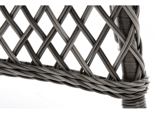 "Эспрессо" плетеный круглый стол, диаметр 118 см, цвет графит в Кургане