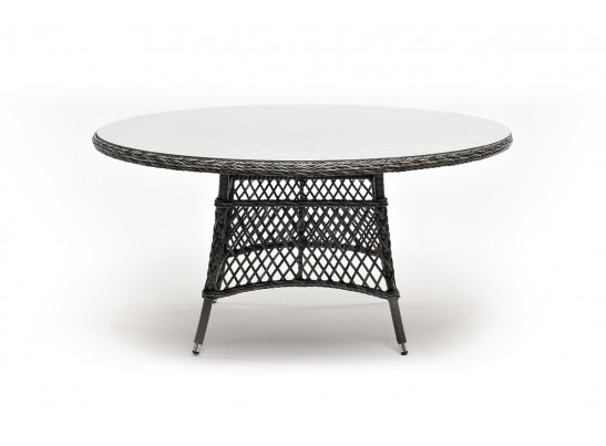 "Эспрессо" плетеный круглый стол, диаметр 150 см, цвет графит в Кургане
