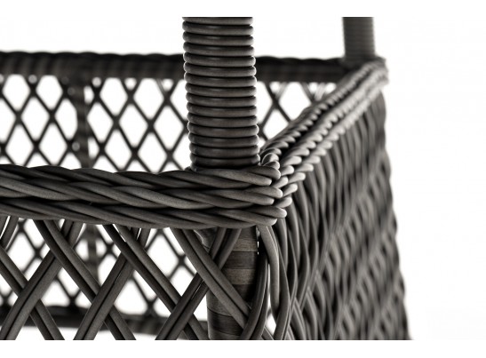 "Эспрессо" плетеный круглый стол, диаметр 150 см, цвет графит в Кургане