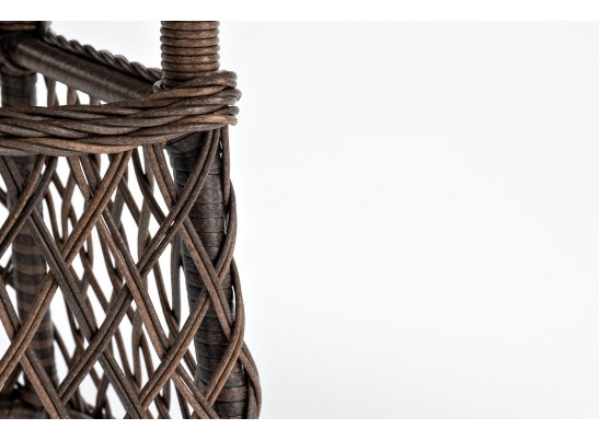 "Эспрессо" плетеный круглый стол, диаметр 80 см, цвет коричневый в Кургане