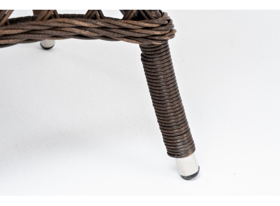 "Эспрессо" плетеный круглый стол, диаметр 80 см, цвет коричневый в Кургане