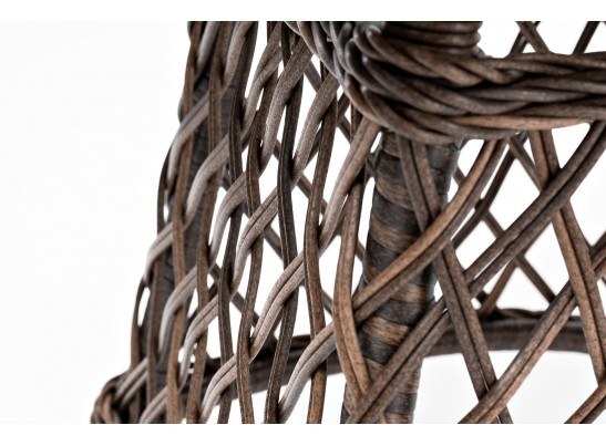 "Эспрессо" плетеный круглый стол, диаметр 80 см, цвет коричневый в Кургане