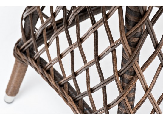 "Эспрессо" плетеный круглый стол, диаметр 80 см, цвет коричневый в Кургане