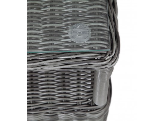 "Форио" столик кофейный из искусственного ротанга, цвет графит в Кургане