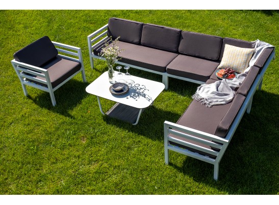 "Глория" модуль диванный левый, каркас из алюминия в Кургане