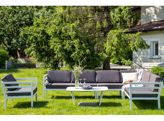 "Глория" модуль диванный угловой, каркас из алюминия в Кургане