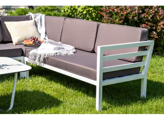 "Глория" модуль диванный угловой, каркас из алюминия в Кургане