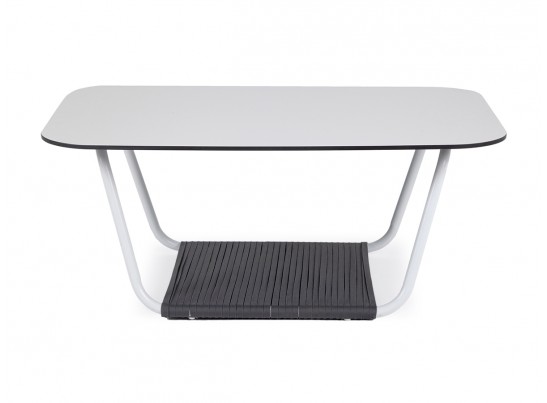 "Глория" журнальный стол 90х60см из HPL, цвет "молочный" в Кургане