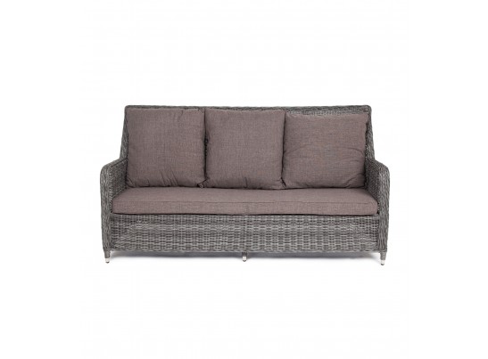 "Гляссе" диван трехместный из искусственного ротанга, цвет графит в Кургане