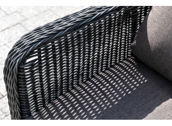 "Гляссе" диван трехместный из искусственного ротанга, цвет графит в Кургане