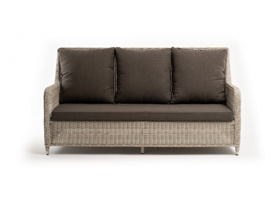 "Гляссе" диван трехместный из искусственного ротанга, цвет бежевый в Кургане