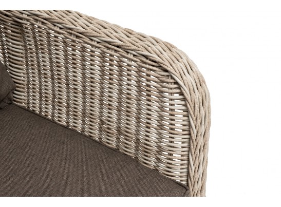 "Гляссе" диван трехместный из искусственного ротанга, цвет бежевый в Кургане