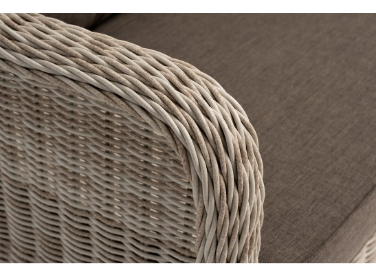 "Гляссе" диван трехместный из искусственного ротанга, цвет бежевый в Кургане