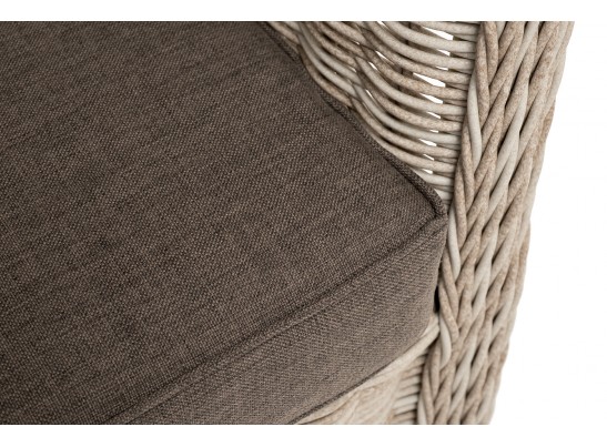 "Гляссе" диван трехместный из искусственного ротанга, цвет бежевый в Кургане