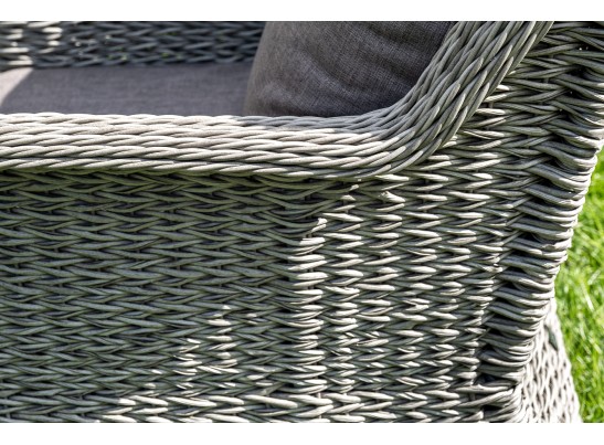 "Гляссе" кресло плетеное из искусственного ротанга (гиацинт), цвет серый в Кургане