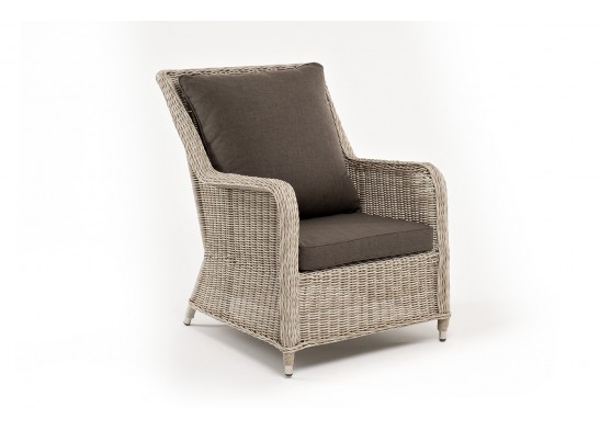 "Гляссе" кресло плетеное из искусственного ротанга, цвет бежевый в Кургане