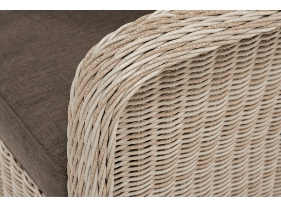 "Гляссе" кресло плетеное из искусственного ротанга, цвет бежевый в Кургане