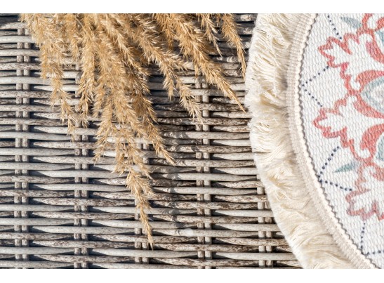 "Гляссе" лаунж-зона из искусственного ротанга, цвет бежевый в Кургане