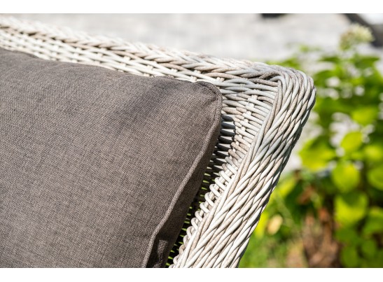 "Гляссе" лаунж-зона из искусственного ротанга, цвет бежевый в Кургане