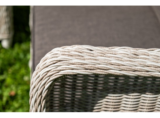 "Гляссе" лаунж-зона из искусственного ротанга, цвет бежевый в Кургане