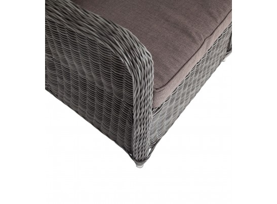 "Гляссе" кресло плетеное из искусственного ротанга, цвет графит в Кургане