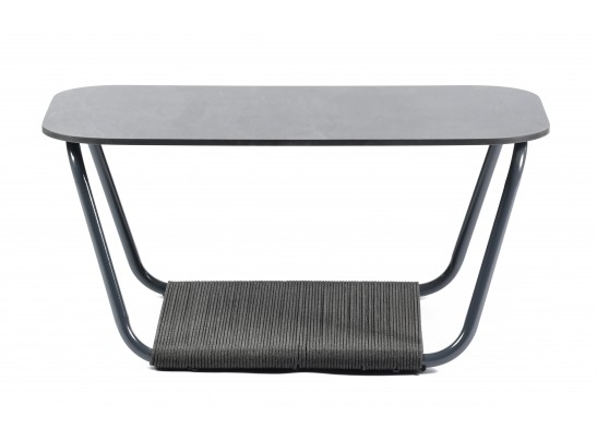 "Гранада" журнальный стол 100х65см из HPL, цвет "серый гранит" в Кургане