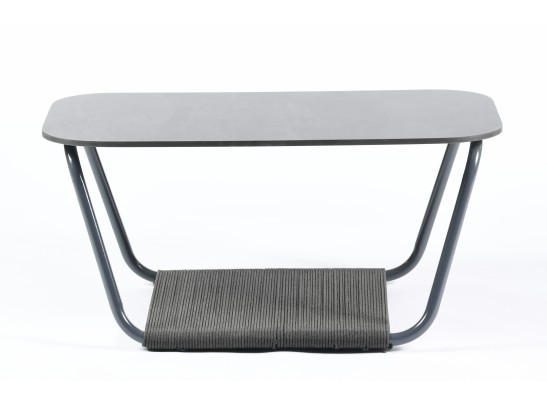 "Гранада" журнальный стол 100х65см из HPL, цвет "серый гранит" в Кургане