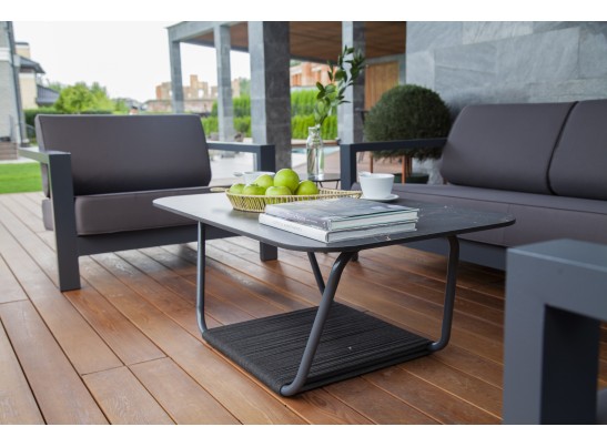 "Гранада" журнальный стол 100х65см из HPL, цвет "серый гранит" в Кургане