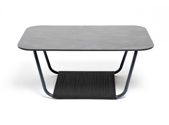 "Гранада" журнальный стол 90х50см из HPL, цвет "серый гранит" в Кургане