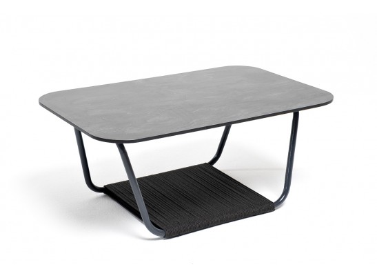 "Гранада" журнальный стол 90х50см из HPL, цвет "серый гранит" в Кургане