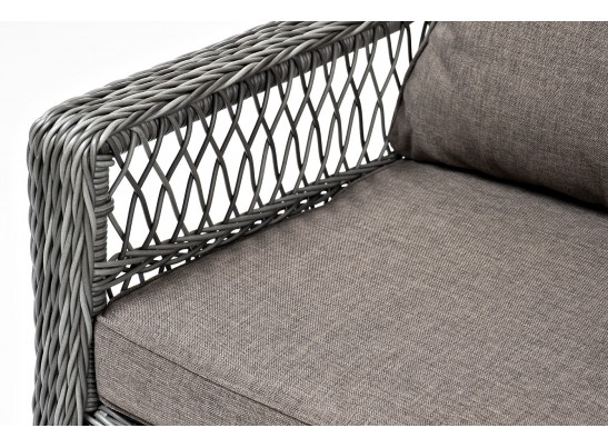 "Гранд Латте" кресло из искусственного ротанга, цвет графит в Кургане