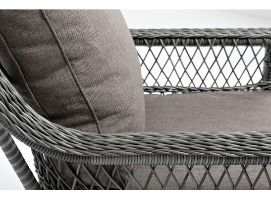 "Гранд Латте" кресло из искусственного ротанга, цвет графит в Кургане