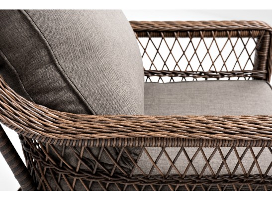"Гранд Латте" кресло из искусственного ротанга, цвет коричневый в Кургане