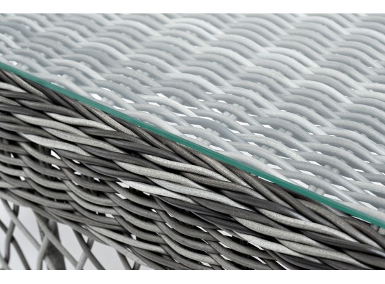 "Гранд Латте" стол журнальный из искусственного ротанга, цвет графит в Кургане