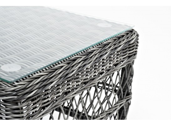 "Гранд Латте" стол журнальный из искусственного ротанга, цвет графит в Кургане